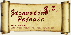 Zdravoljub Pejović vizit kartica